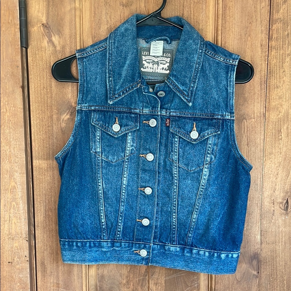 Levi's Blue Denim Vest